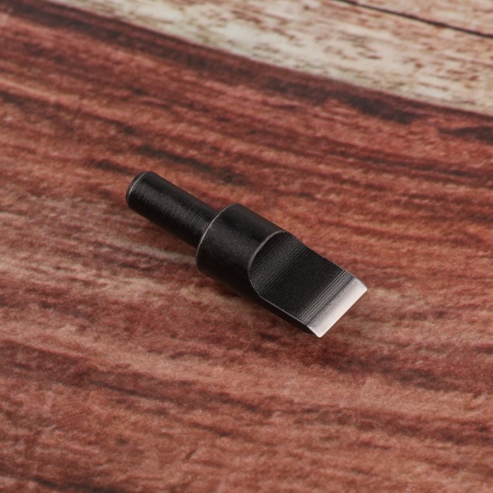 Нож поворотный для тиснения на коже, 9 &times; 2,7 см, цвет серебряный