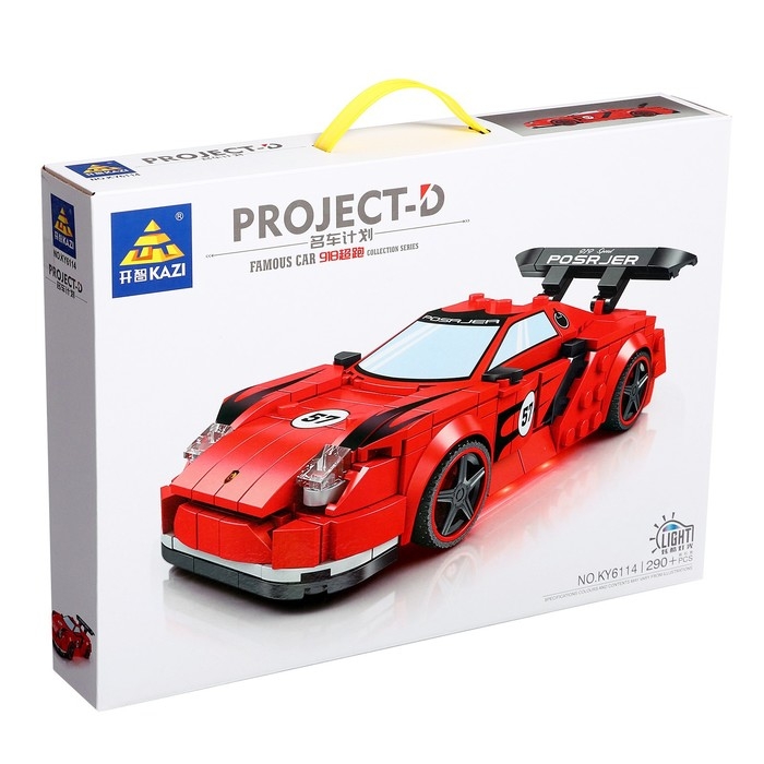 Конструктор Гонка «Редчемп», световые эффекты, 290 деталей Конструктор Гонка «Редчемп», световые эффекты, 290 деталей