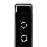 Обогреватель Centek CT-6221-5, масляный, напольный, 1000 Вт, 12.5 м&sup2;, 5 секций, бело-чёрный