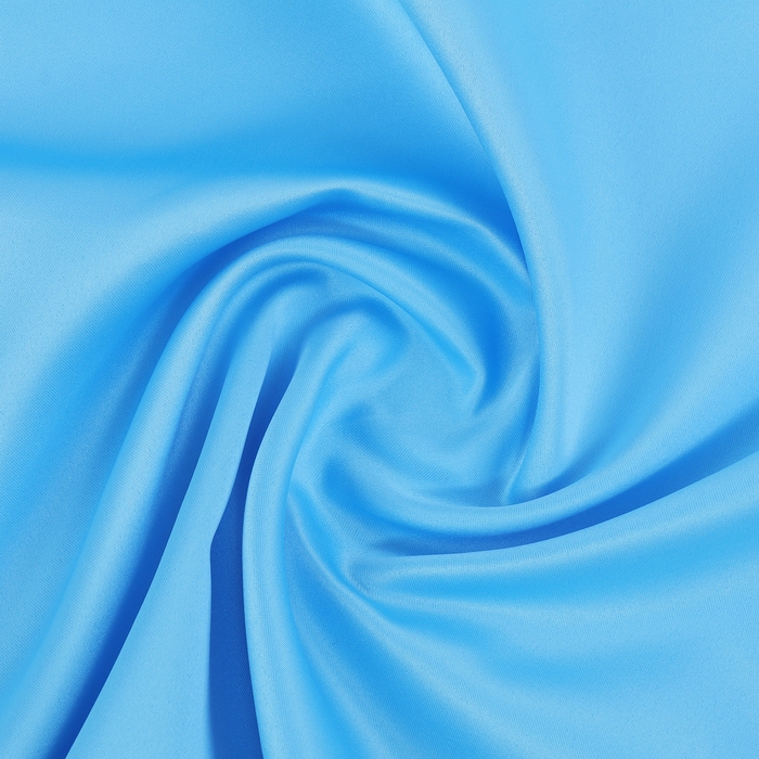 Лоскут для рукоделия, атлас однотонный голубой, 50 &times; 50 см