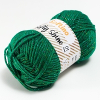 Пряжа 70% акрил, 30% шёлк "Softy Shine" 50 гр 85 м цвет 39 сосна