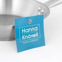 Сковорода из нержавеющей стали Hanna Kn&ouml;vell, d=22 см, h=5,5 см, толщина стенки 0,6 мм, длина ручки 21,5 см, индукция