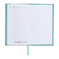 Еженедельник датированный 2025 года, 85х145 мм, 64 листа ESCALADA, твердая обложка из искусственной кожи, блинтовое тиснение, блок 70 г/м², бирюзовый Еженедельник датированный 2025 года, 85х145 мм, 64 листа ESCALADA, твердая обложка из искусственной кожи, блинтовое тиснение, блок 70 г/м², бирюзовый