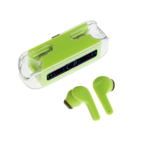 Наушники беспроводные M-12 Max, TWS, вкладыши, BT 5.0, 30/200 мАч, прозрачные, зелёные Наушники беспроводные M-12 Max, TWS, вкладыши, BT 5.0, 30/200 мАч, прозрачные, зелёные