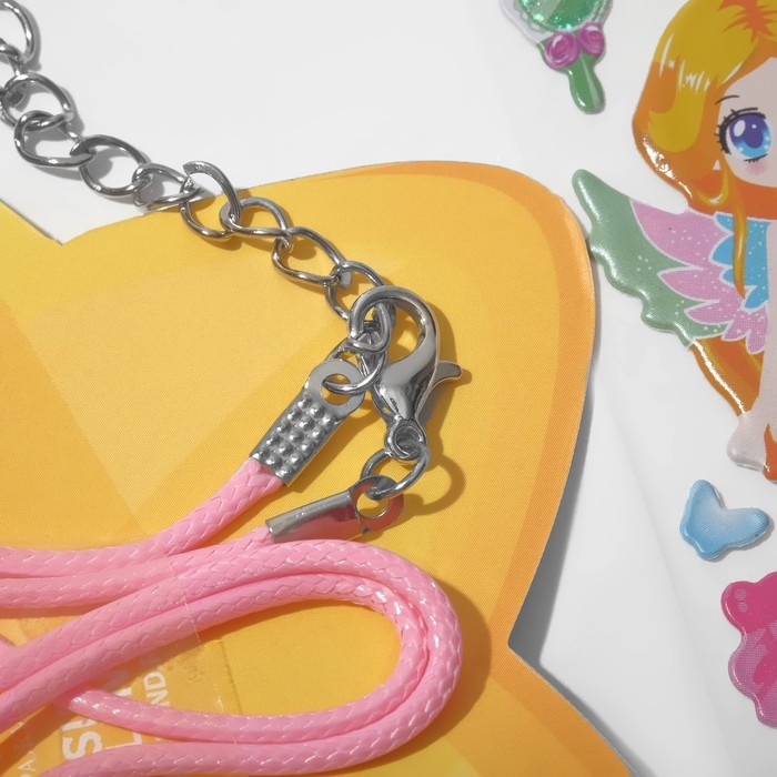 Набор детский &laquo;Выбражулька&raquo; 2 предмета: кулон, наклейки, балерина, цветной