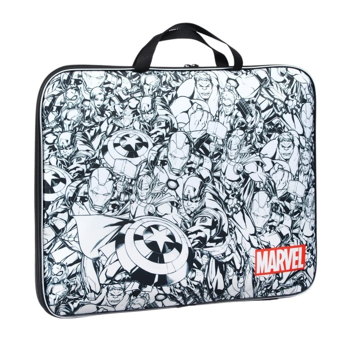 Папка для черчения и рисунков А3, 470х350х20 мм с ручками, текстильная,Мстители Папка для черчения и рисунков А3, 470х350х20 мм с ручками, текстильная,Мстители