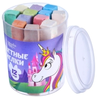 Набор цветных мелков Минни и Единорог, 12 штук, 10 цветов Набор цветных мелков Минни и Единорог, 12 штук, 10 цветов