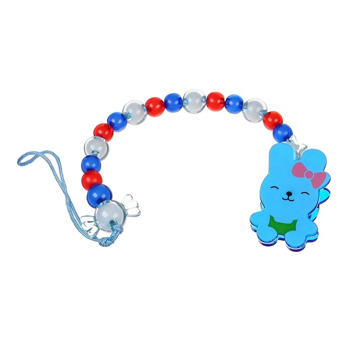 Держатель для соски - пустышки &laquo;Зайка&raquo;, цвет синий