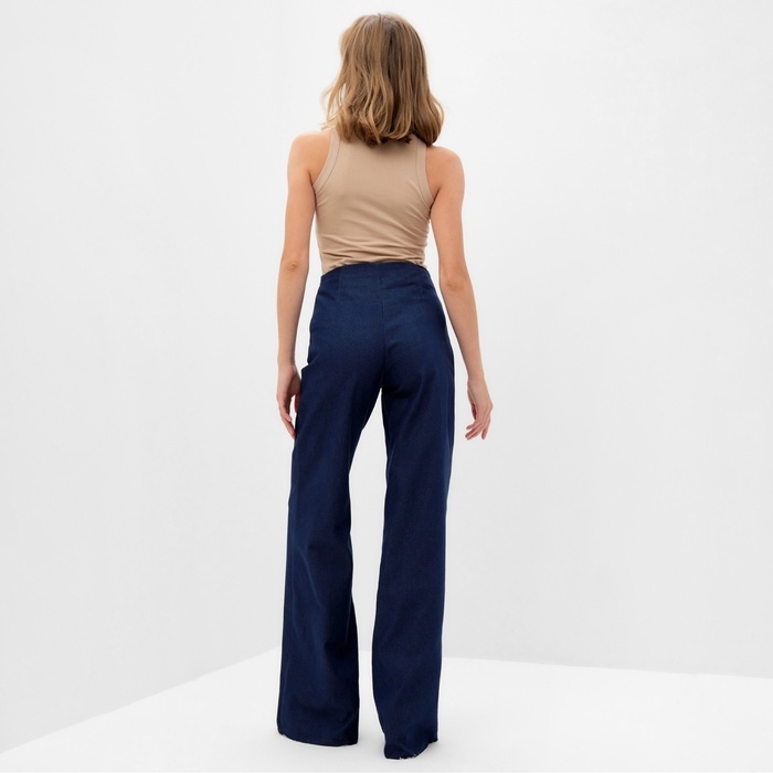 Брюки женские MINAKU: Jeans Collection цвет синий, р-р 42