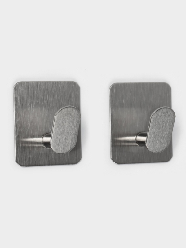 Крючки для ванной настенные 2 шт, цвет хром