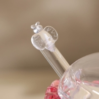 Баночка стеклянная для мёда и варенья c ложкой &laquo;Розе&raquo;, 240 мл, 9,5&times;12 см