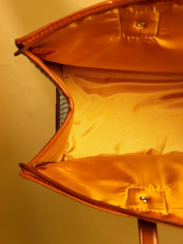 Сумка плетёная на молнии из пандана 41х16х50 см, светло-коричневый