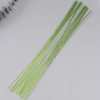 Проволока для изготовления искусственных цветов "Зелёная хром" длина 40 см сечение 0,7 мм набор 50 ш