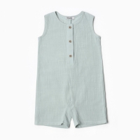 Комбинезон детский без рукавов MINAKU, цвет серо-зеленый, рост 80-86 см