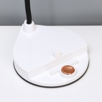 Настольная лампа "Парасоль" LED, от USB/АКБ 6 Вт сенсор 3000-6000 белый 14х10х37 см RISALUX  1006342