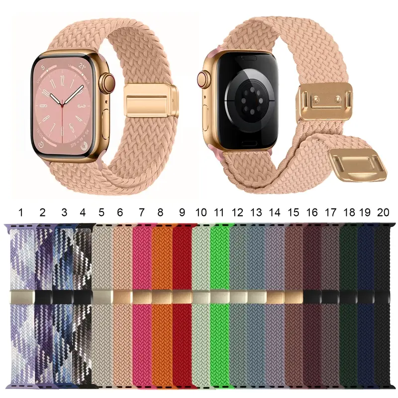 Ремешок для APL Watch 38/40/41/42mm плетеный нейлоновый в ассортименте