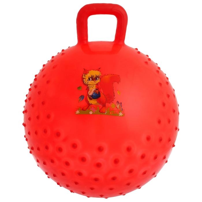 Мяч-прыгун с ручкой &laquo;Сказочные истории&raquo;, массажный, d=45 cм, 350 г, цвета МИКС