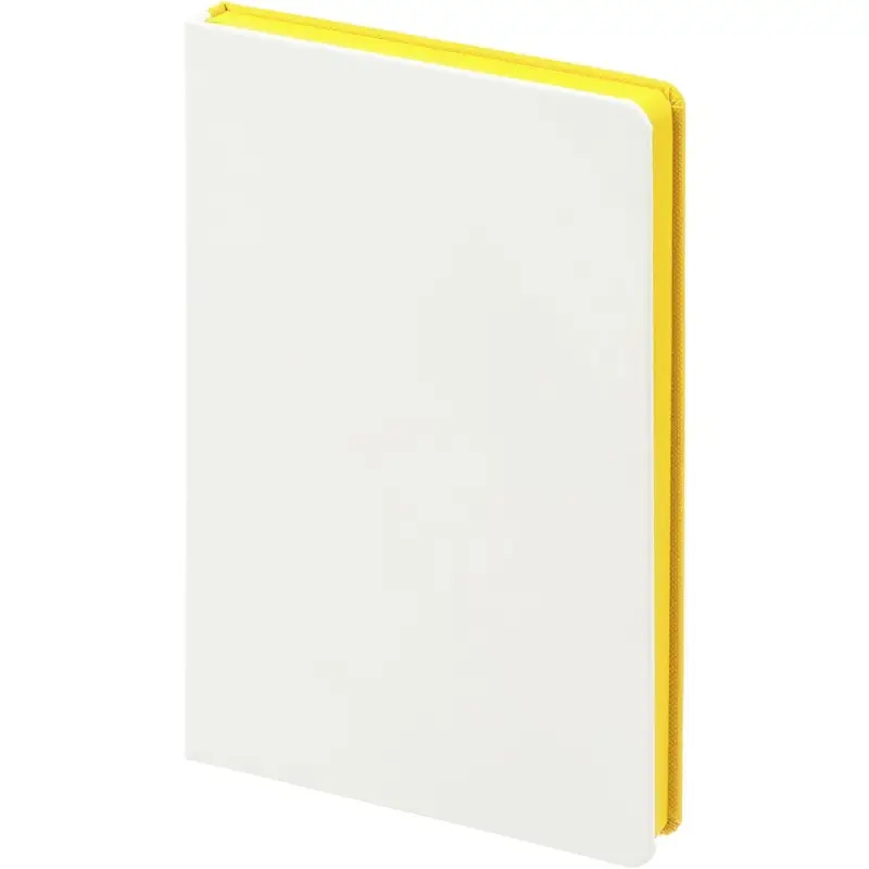 Ежедневник Duplex, недатированный, белый с желтым