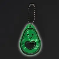 Светоотражающий элемент &laquo;Авокадо&raquo;, двусторонний, 4.1&times;6 см, зелёный