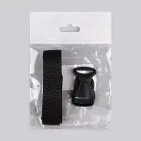 Держатель для лямок рюкзака: фастекс 20 мм, стропа 1 м, чёрный