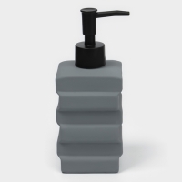 Набор дозаторов для ванной "Геометрия", 3 предмета с подставкой