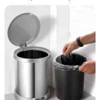 Мусорное ведро сенсорное с крышкой КТ-6808 - 9 л
