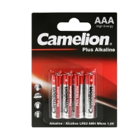 Батарейка алкалиновая Camelion Plus, ААА, LR03-4BL, блистер, 4 шт. Батарейка алкалиновая Camelion Plus, ААА, LR03-4BL, блистер, 4 шт.