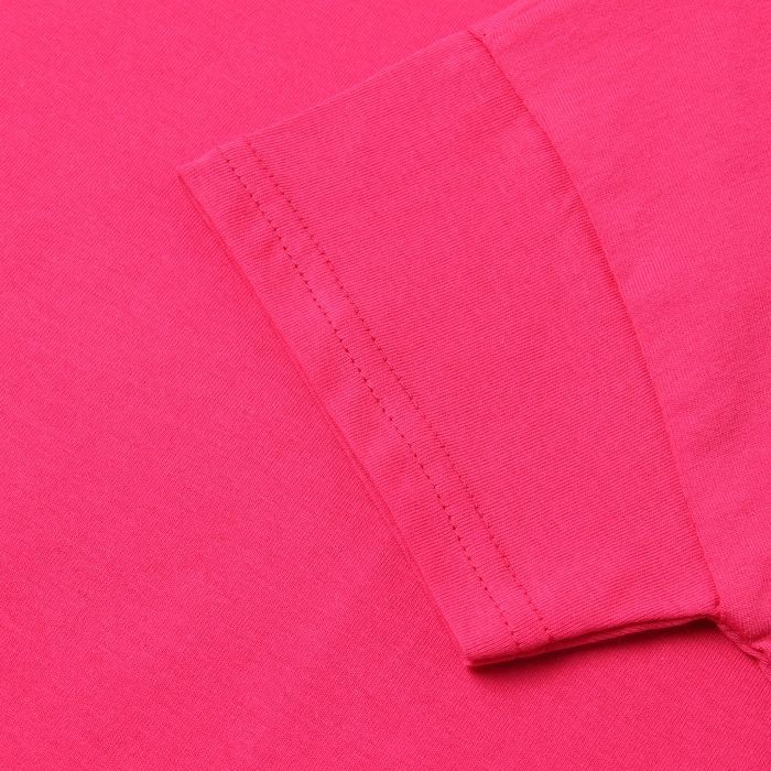Футболка детская со спущенным плечом, цвет фуксия, рост 104 см