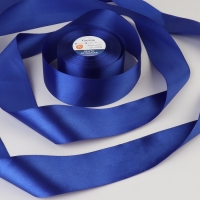 Лента атласная, 50 мм &times; 33 &plusmn; 2 м, цвет синий №094