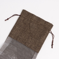 Льняной мешочек для хранения украшений, подарков, трав, 15 х 30 см, набор из 3 штук