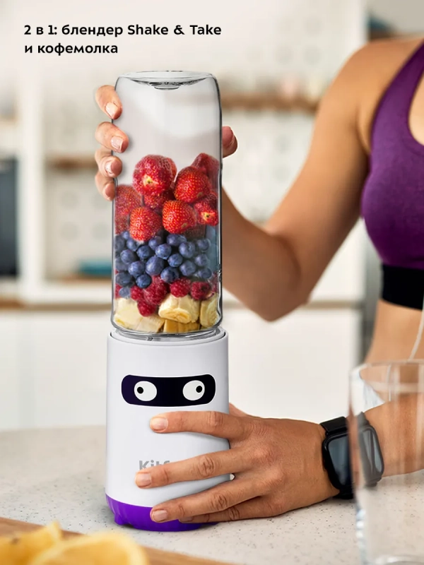 Блендер стационарный с чашей Shake & Take КТ-3033 (2 в 1)