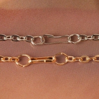 Кулоны &laquo;Неразлучники&raquo; влюблённые сердца, цвет серебряно-золотой, 50 см