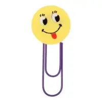 Закладка-скрепка большая &laquo;Смайл&raquo;, 11 см