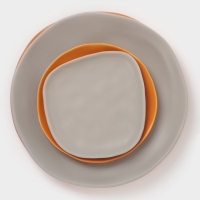 Тарелка Magistro "Potter" 18см 17,5х17,7х2,5 цвет оранжевый