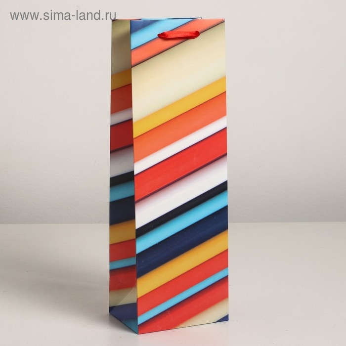 Пакет ламинированный под бутылку, 12 х 9 х 36 см Пакет ламинированный под бутылку, 12 х 9 х 36 см