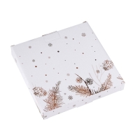 Блюдо сервировочное Доляна &laquo;Рождественский снеговик&raquo;, d=20 см, цвет белый