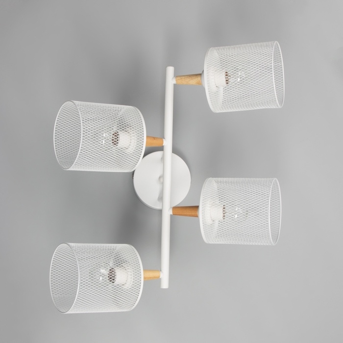 Люстра "Ринас" 4хЕ27 40Вт белый 48х42х32 см