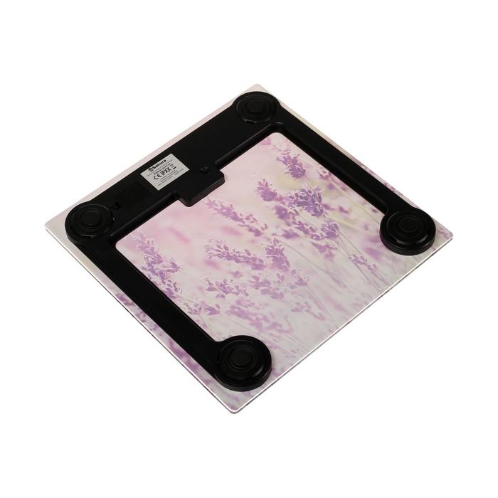 Весы напольные Sakura SA-5072LF, электронные, до 180 кг, 1хCR2032, стекло, Весы напольные Sakura SA-5072LF, электронные, до 180 кг, 1хCR2032, стекло, "лаванда"