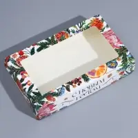 Коробка складная &laquo;Новогодняя ботаника&raquo;, 20 х 12 х 4 см