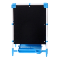 Мольберт детский двусторонний &laquo;Доска знаний&raquo;, регулируется по высоте, + учебные принадлежности, цвет голубой