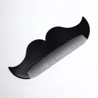 Расчёска-гребень для усов и бороды &laquo;УСЫ&raquo;, 18&times;6.5 см, чёрная