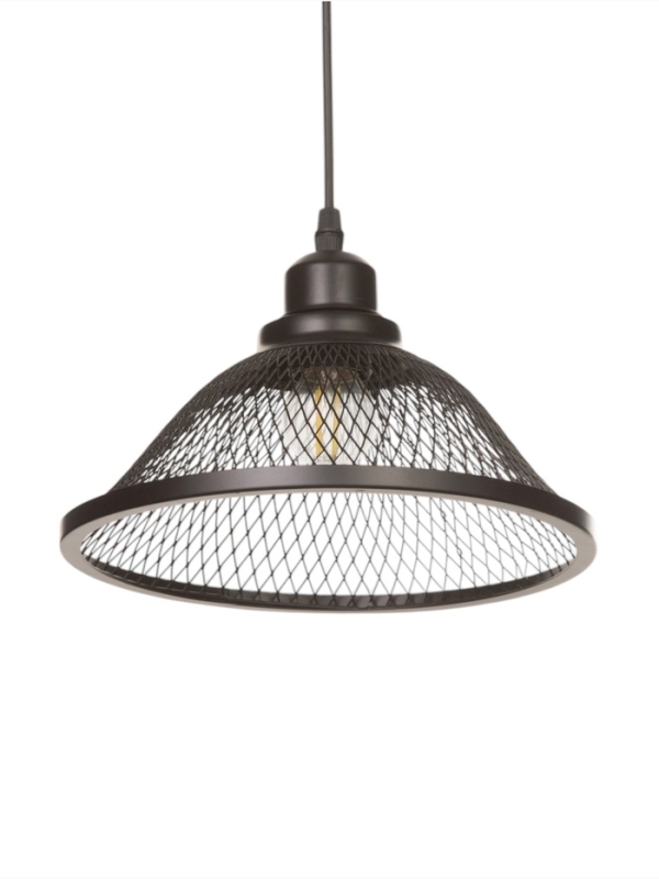 Светильник Robert 1х40Вт Е27 пр-1м черный 24х24х14см