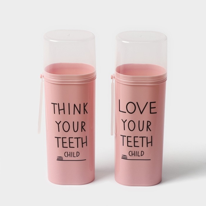 Футляр для зубной пасты и щётки, 6,3&times;4,5&times;19,8 см , цвет МИКС