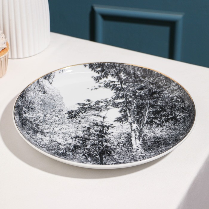 Тарелка &laquo;Пейзаж&raquo;, d=21 см, фарфор