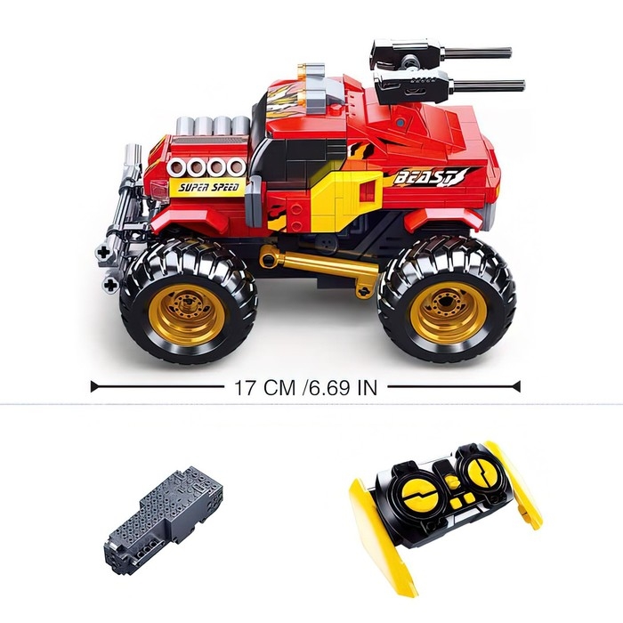 Конструктор Механо &laquo;Гоночный джип&raquo;, радиоуправление, 265 деталей