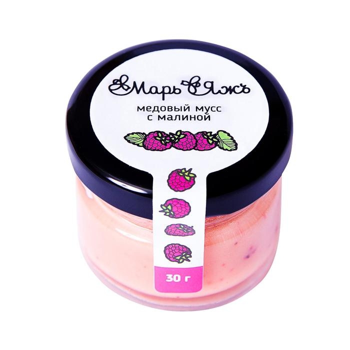 Медовый мусс «Марь&Яжъ», с малиной, 30 г Медовый мусс «Марь&Яжъ», с малиной, 30 г