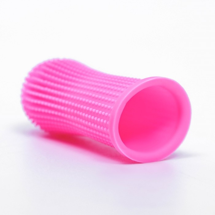 Щётка для чистки зубов животных, 5,5 х 2,5 см, розовая, контейнер 7 х 4 см Щётка для чистки зубов животных, 5,5 х 2,5 см, розовая, контейнер 7 х 4 см