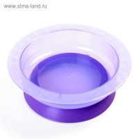 Тарелка детская на присоске, глубокая, 470 мл, от 5 мес., цвета МИКС, 400 мл, 17,5х17,5х4,3
