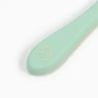 Тарелка детская на присоске и ложка, бирюзовый, Mum&Baby