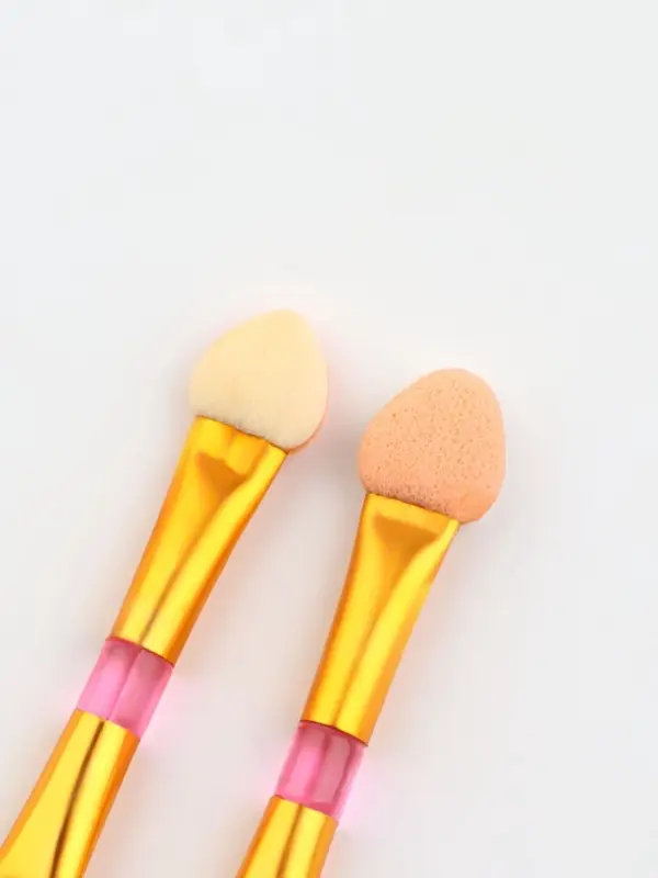 Набор аппликаторов для теней, двусторонние, 5 шт., 5.5 см, цвет розовый, золотой